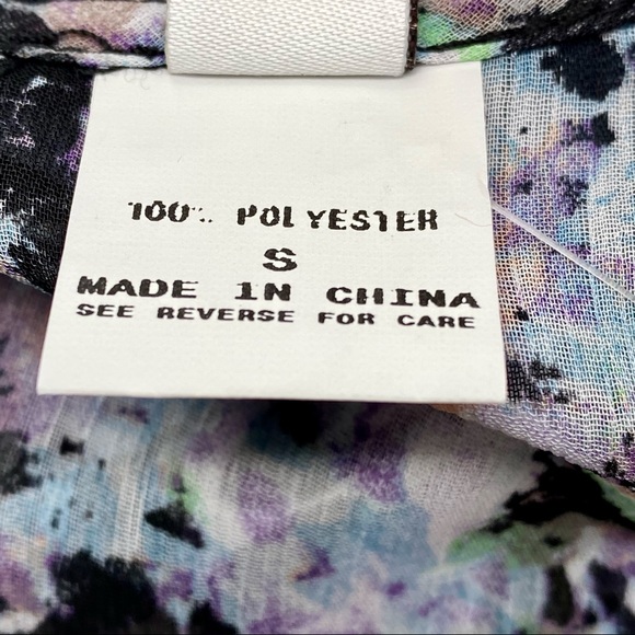 💎HP💎NWT Badgley Mischka Abstract Blouson Coverup, S - Picture 11 of 15